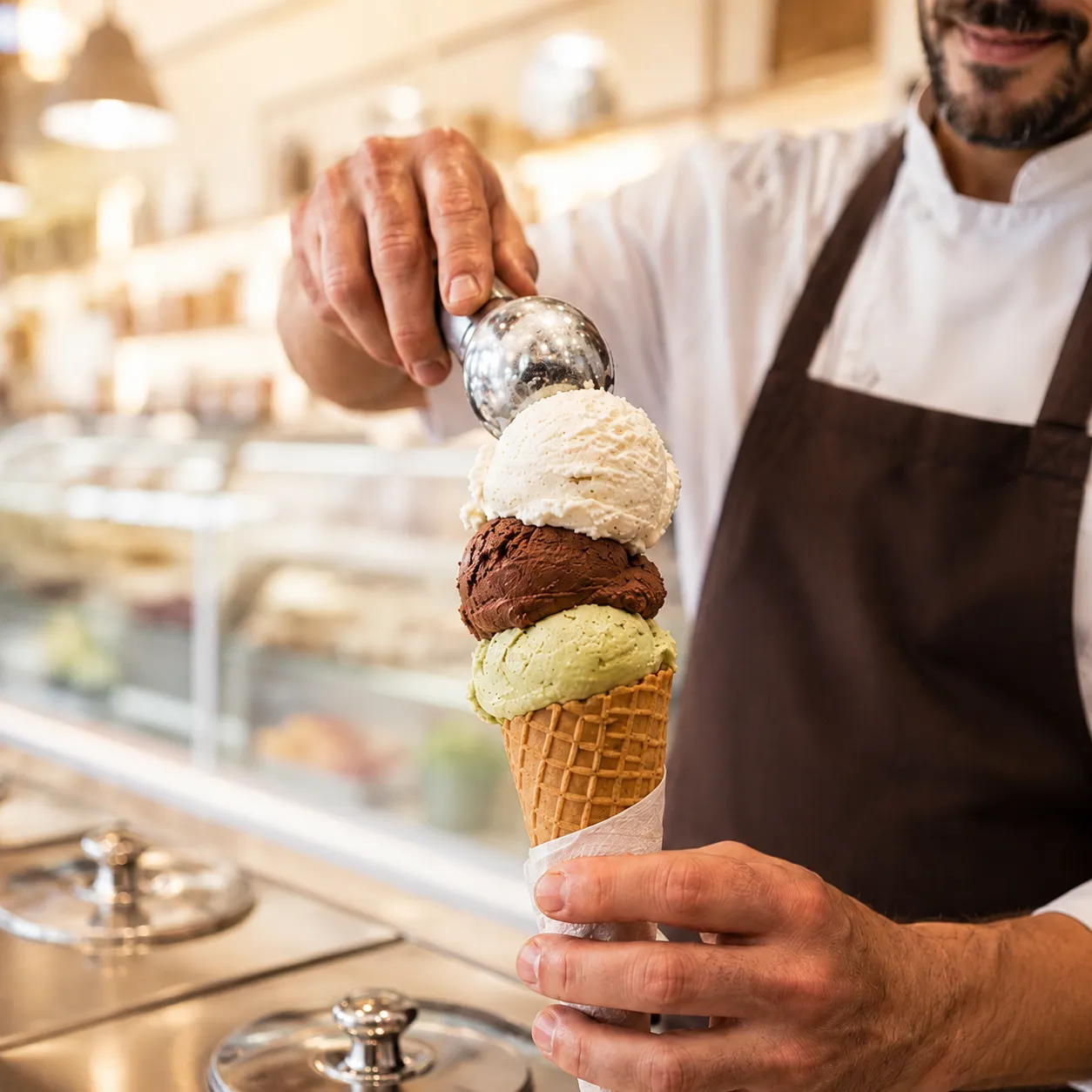 gelato slide immagine gelataio